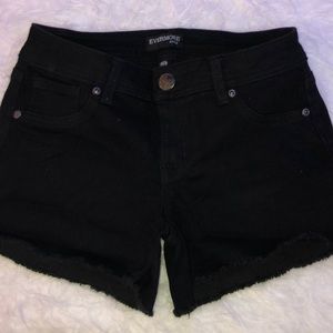 high waisted denim shorts